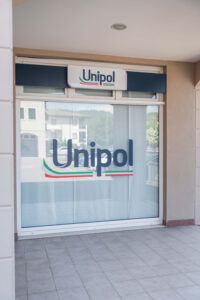 L'esterno dell'Agenzia Unipol di Gambellara